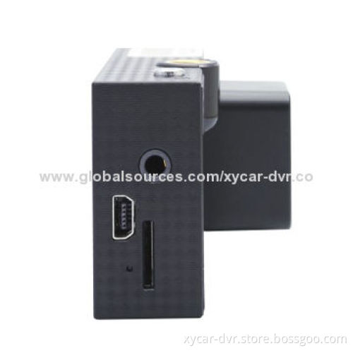 HD 720P Dual-lens Car Black Box with GPS/G-sensor/Voice Speech/AV-in/Motion Detection